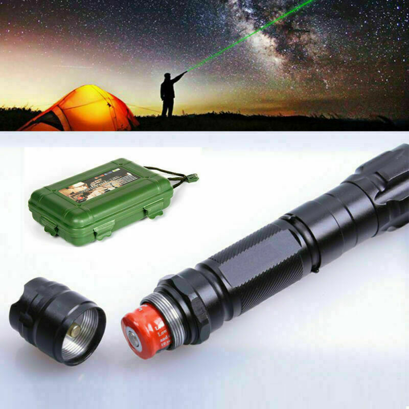 Green Laser Pointer Pen Miles USB Rechargable Laser Pen Beam Torche 532NM 10