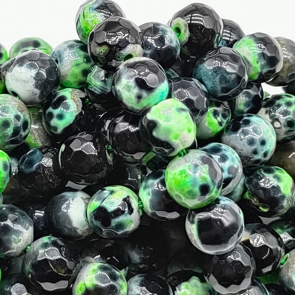 Title 4, Green Fire Agate Cut Jewelry Accessories