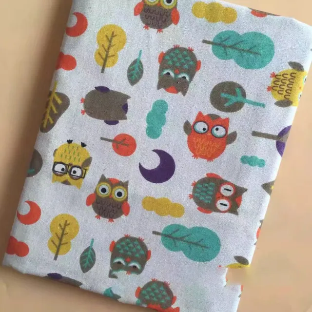Burlap Linen Printed Storage Pet Nest Fabric Meniscus Owl - Shop at LoveMi