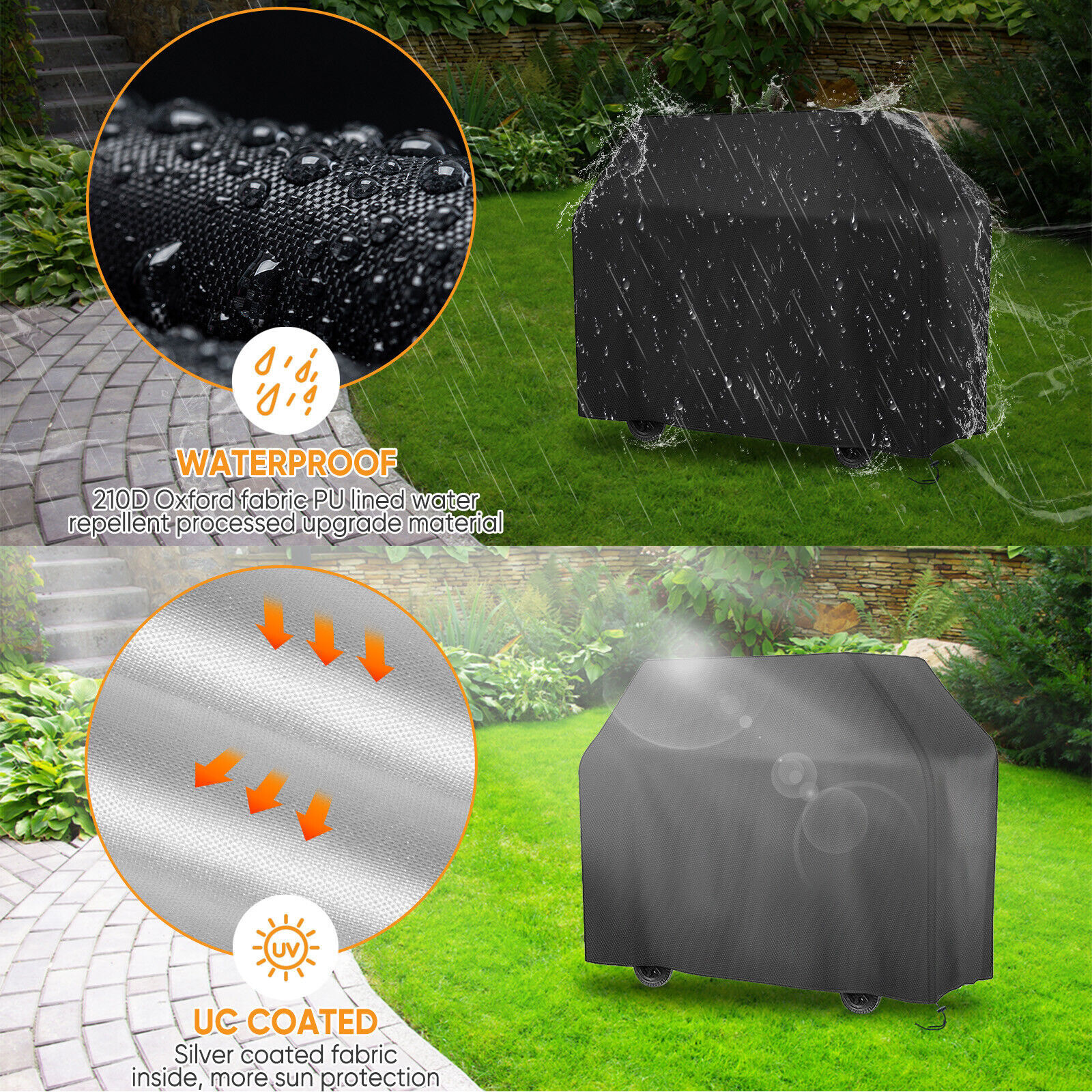 Heavy Duty BBQ Cover Waterproof Barbecue Gas Smoker Grill Patio Garden Outdoor — image 11