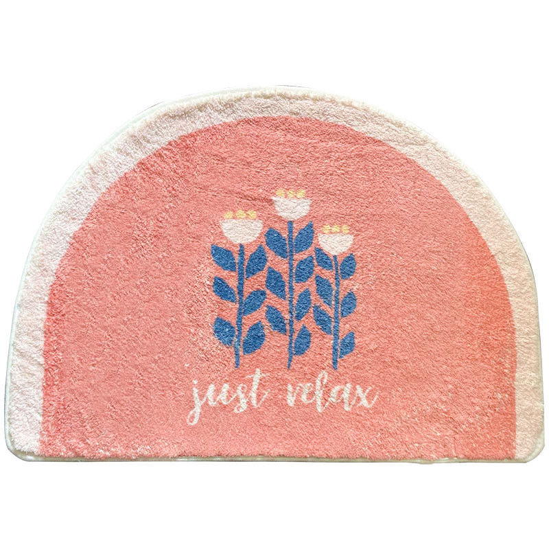 Thickened Non-slip Carpet Bathroom Toilet Toilet Door Mat - 9