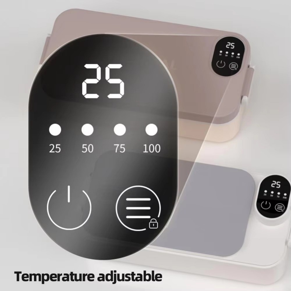 USB Insulated Lunch Box Food Warmer Stainless Steel Meal Container — image 3