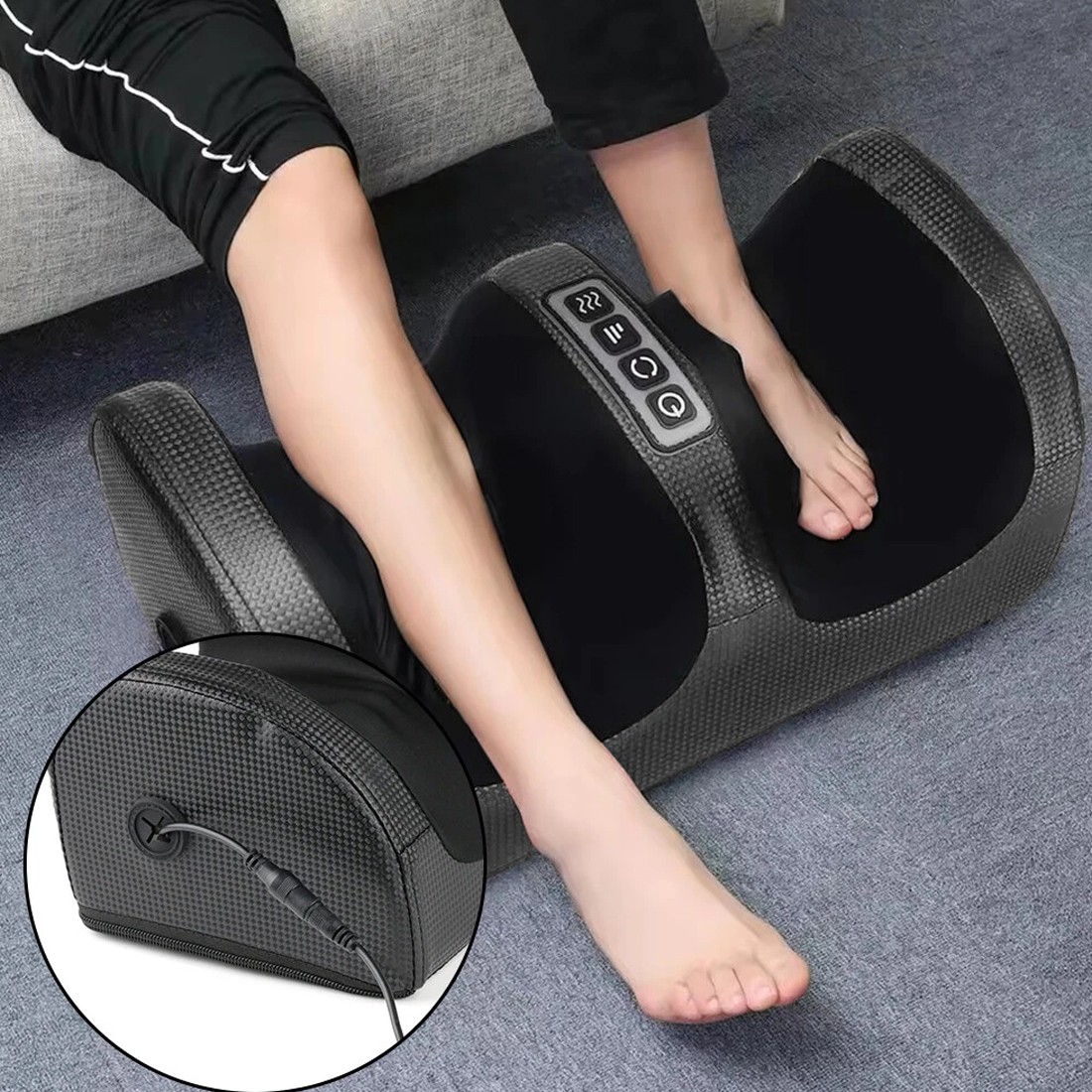NEW Foot Leg Vibration Blood Circulation Booster Feet Massager Kneading Pain Relief UK