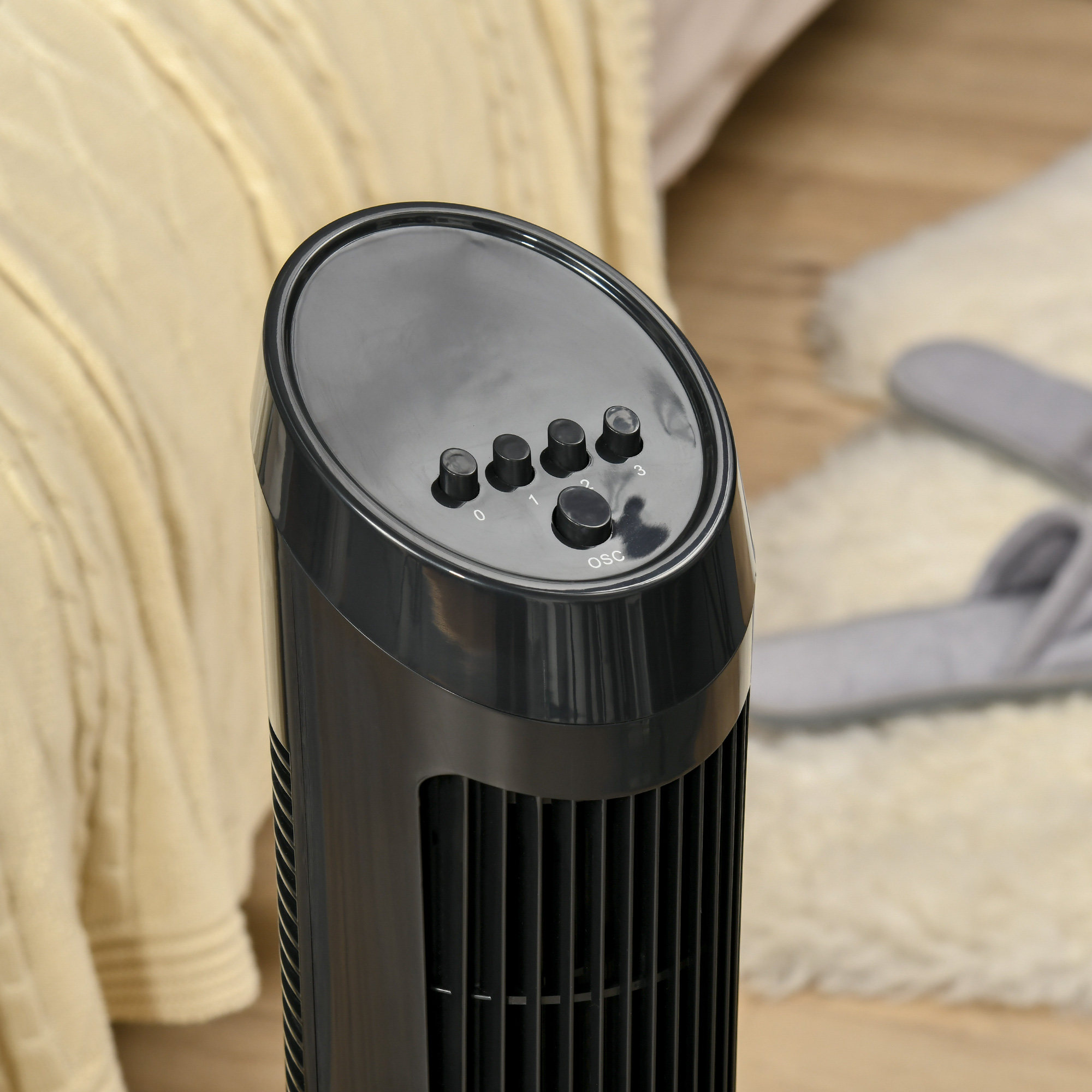 Tower Fan For Bedroom Cooling, 30 Inch Electric 70 Oscillating Fan With 3 Speed Settings, Standing Floor Fan For Home Office Indoor, Black This Product Is Prohibited From Sale On Amazon.