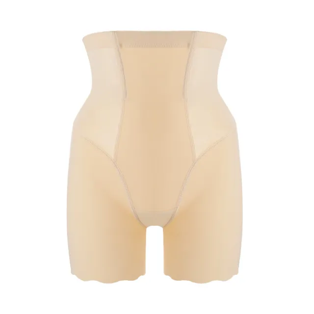 High Waisted Ice Silk Long Abdomen Pants Skin Tone L - Shop at LoveMi