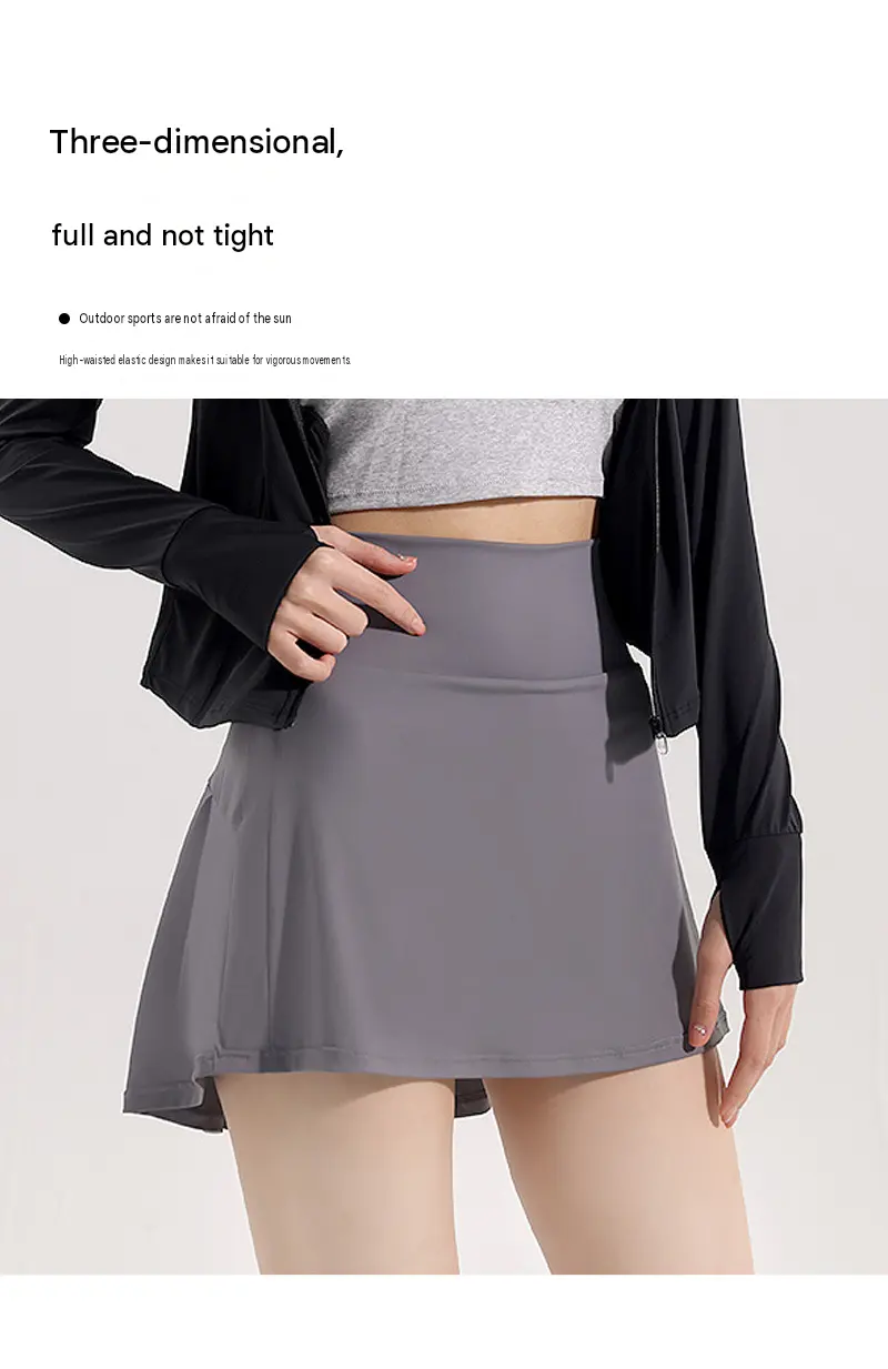 Anti-exposure Sports Mini Skirt, Lightweight Half Skirt
