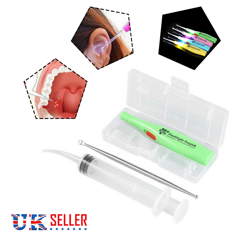 Tonsil Stone Extractor & LED Earwax Removal Tool Kit Oral Care Ear Pick Remover