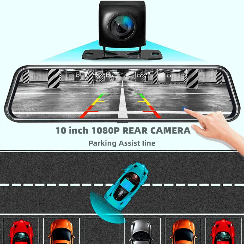 Front and Rear Dual Recording View Mirror