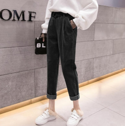 Title 6, Elastic waist casual pants, comfortable and ver...