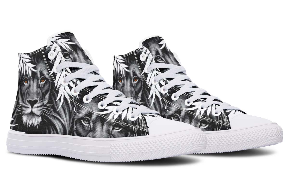 Printed Couple High-top Canvas Shoes