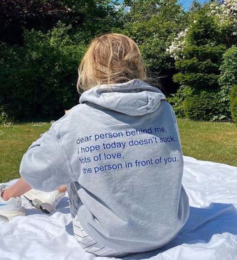 Vintage Print Top Pullover Loose Hooded Print Sweatshirt