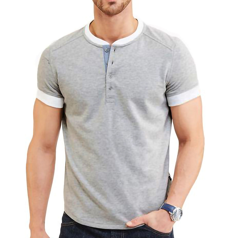 Title 2, Mens solid color short-sleeved T-shirt, a comf...