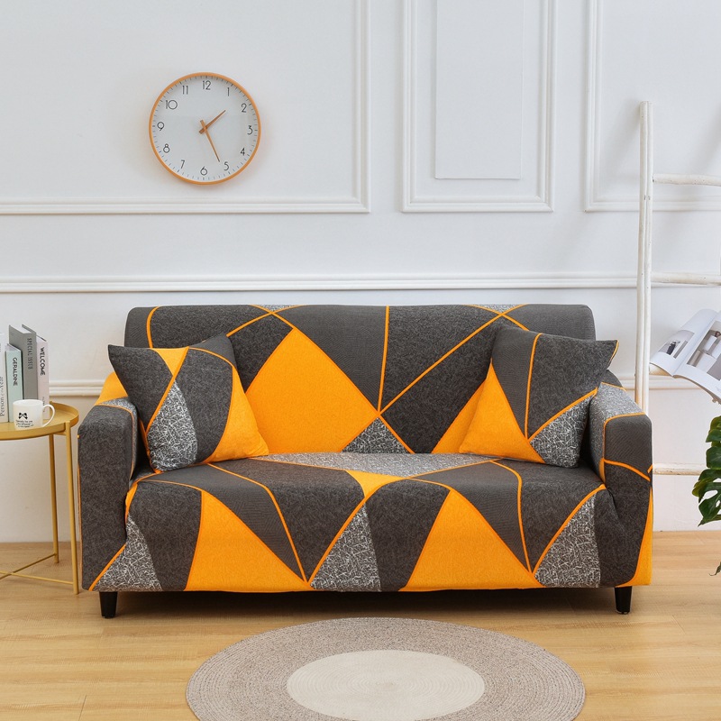 Title 6, Elastic All-inclusive Sofa Cover protects and r...