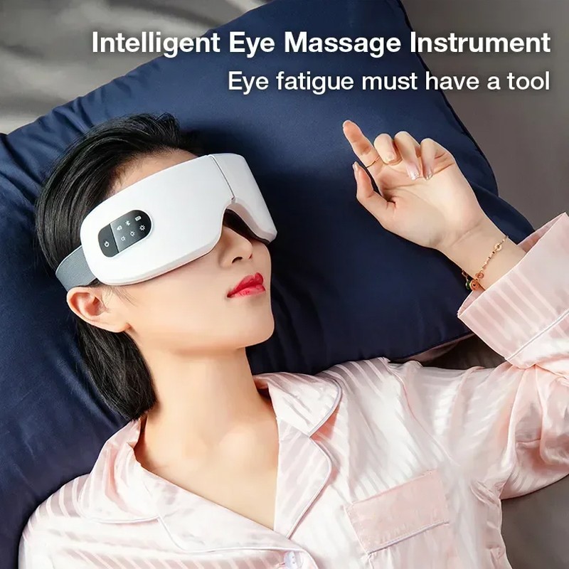 Smart Electric Eye Massager Compress Vibration Therapy Relax Massage