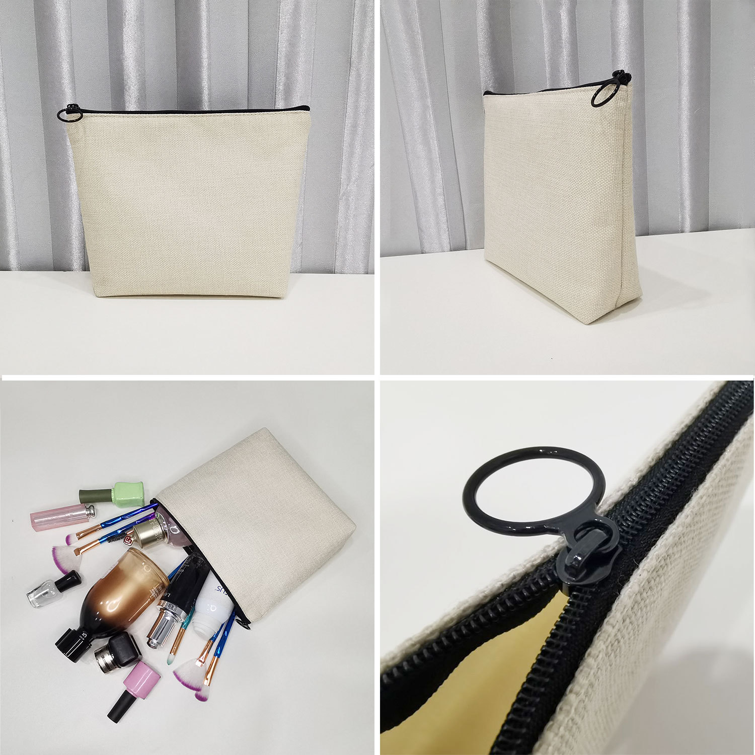 Title 13, Cute Simple White Bottom Storage Bag