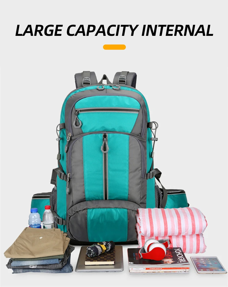 Title 5, 50L Fishing Backpack Large Capacity Camping Bag...