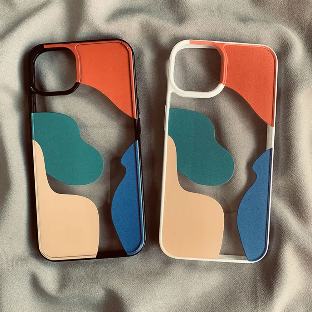 Color Block Contrast Geometry Suitable for 13 Mobile Phone