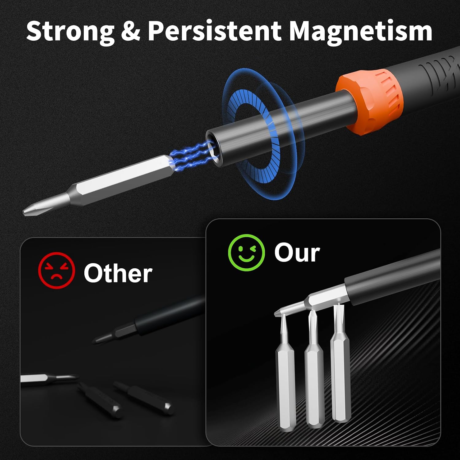 64-in-1 Magnetic Micro Screwdriver Set, Precision Hand Tool Kit With Torx Bits, Compact Repair Set For Electronics, Gadgets & More 3