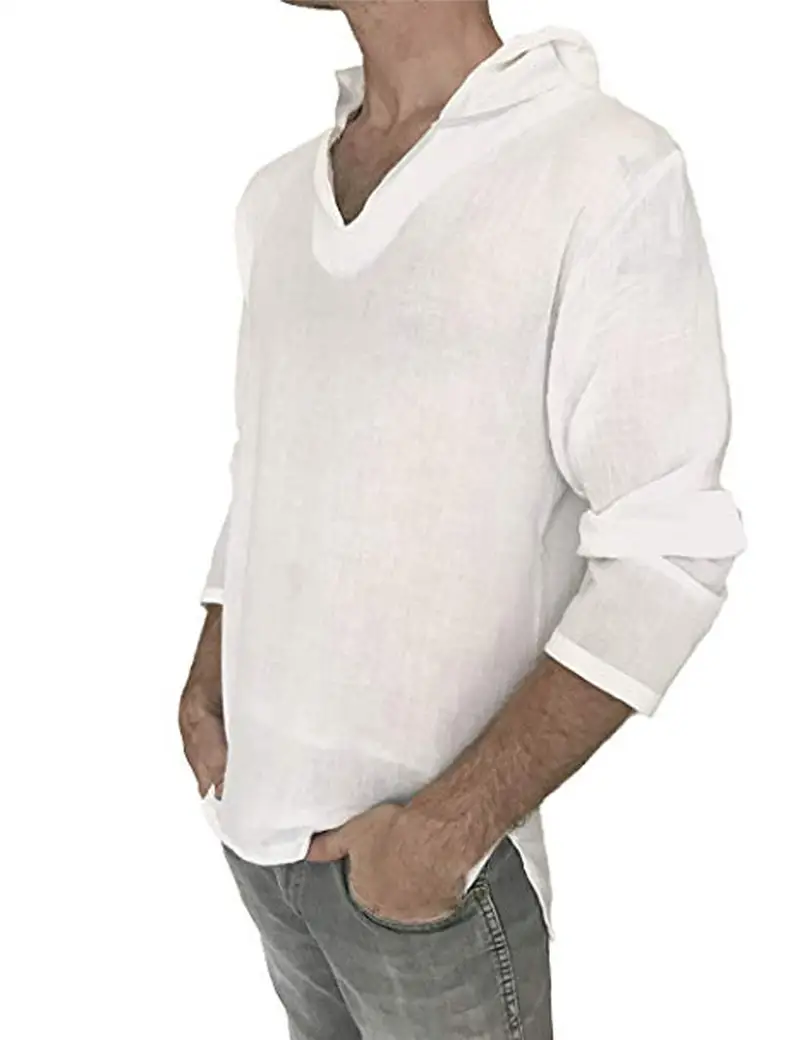 Men's New Cotton And Linen Ethnic Style T-shirt