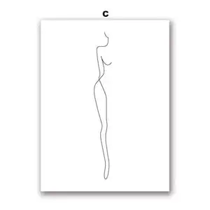 Chic Feminine Canvas Simple Wall Art Home Decor – image 9
