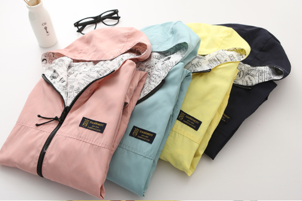 Korean Style Short Jacket Both Sides Wear Trendy Baseball Uniform Trench Coat Jacket