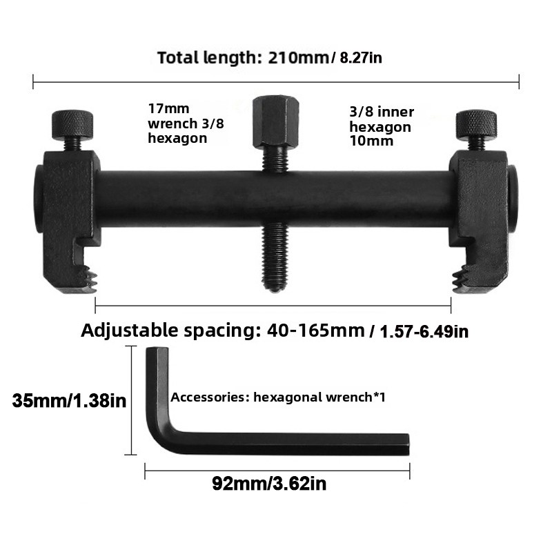 Universal Puller For Ribbed Drive Pulleys Crankshaft Remover Garage Engine Tools — image 9