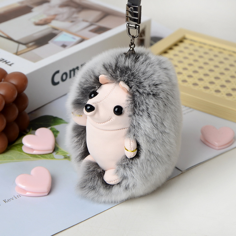 Plush Rabbit Car Key Chain Car Pendant Mobile Phone Accessories