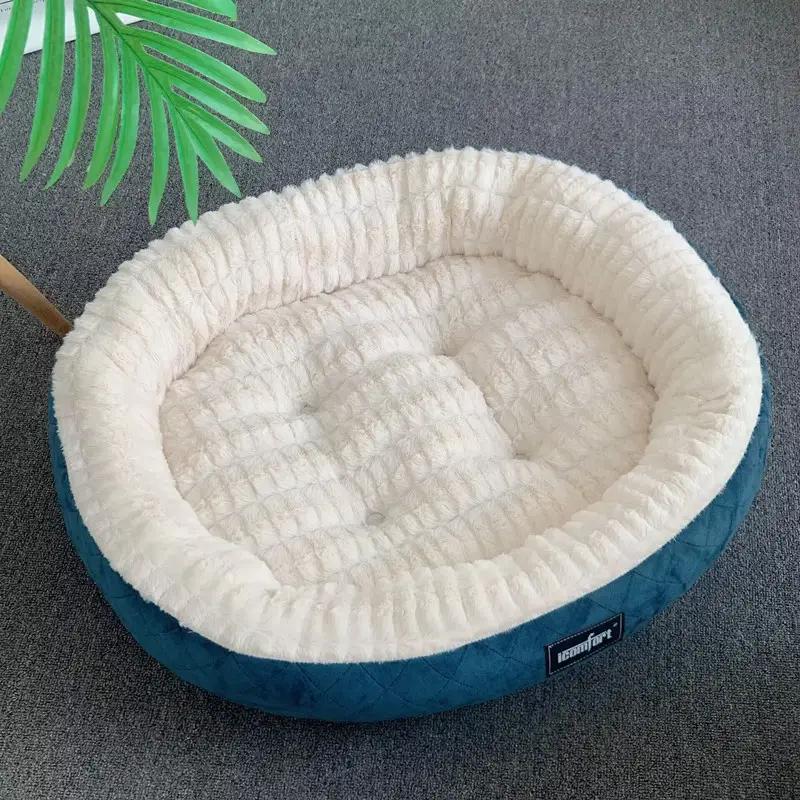 Kennel Winter Warm Medium And Large Dogs Thickened Plush Round Nest