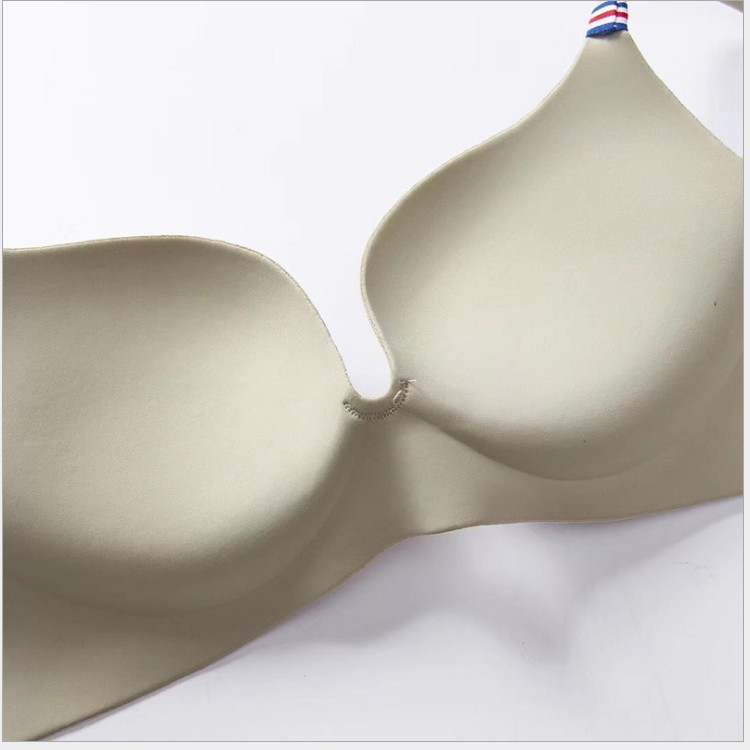 Title 3, French simple British ice silk bra