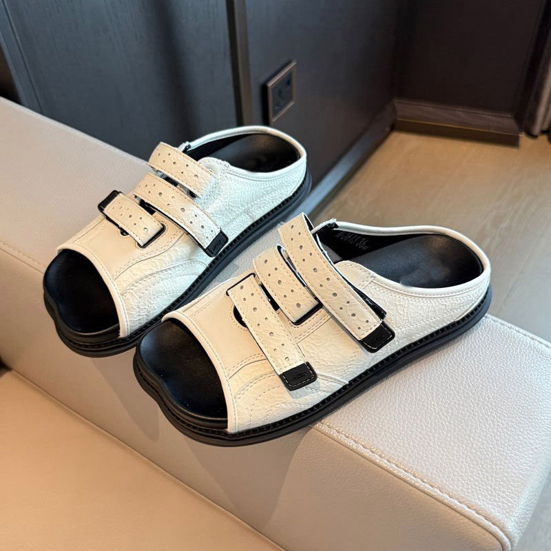 Leather Slide Mules