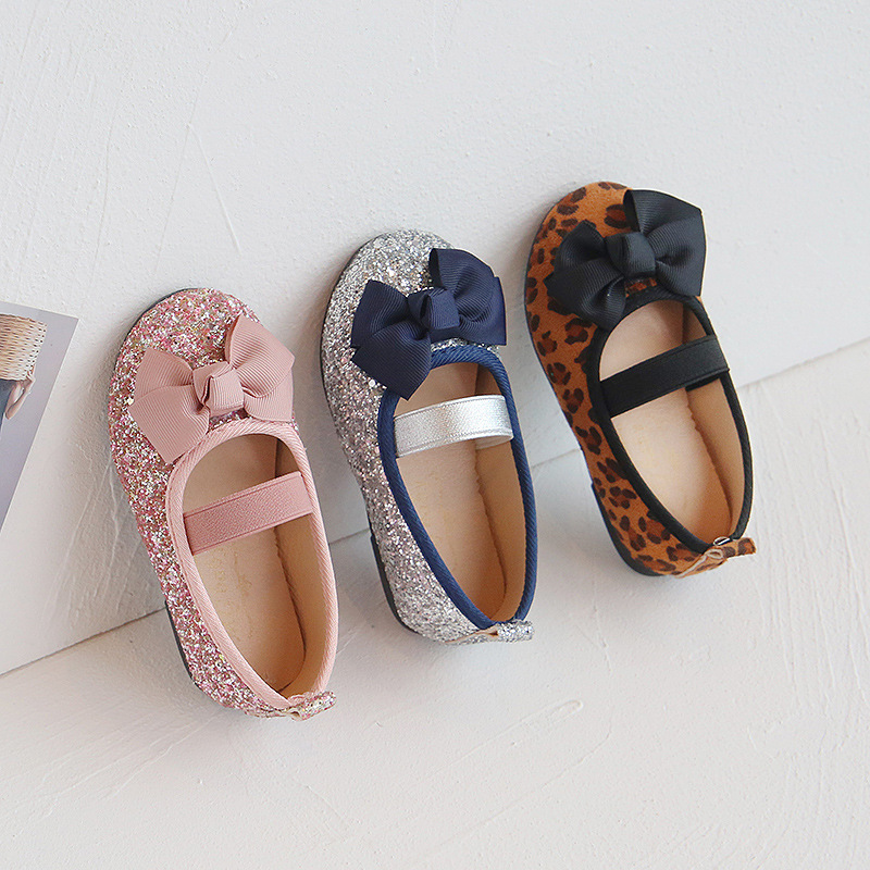 Bow Girls' Soft Sole Leather Shoes - Image 7