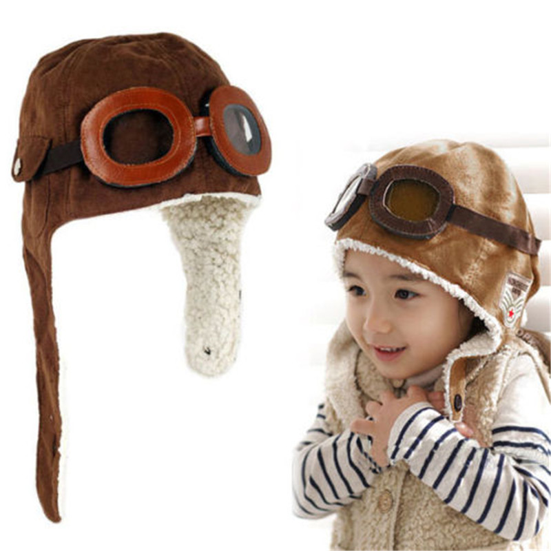 Autumn And Winter Korean Popular Children's Pilot Hat