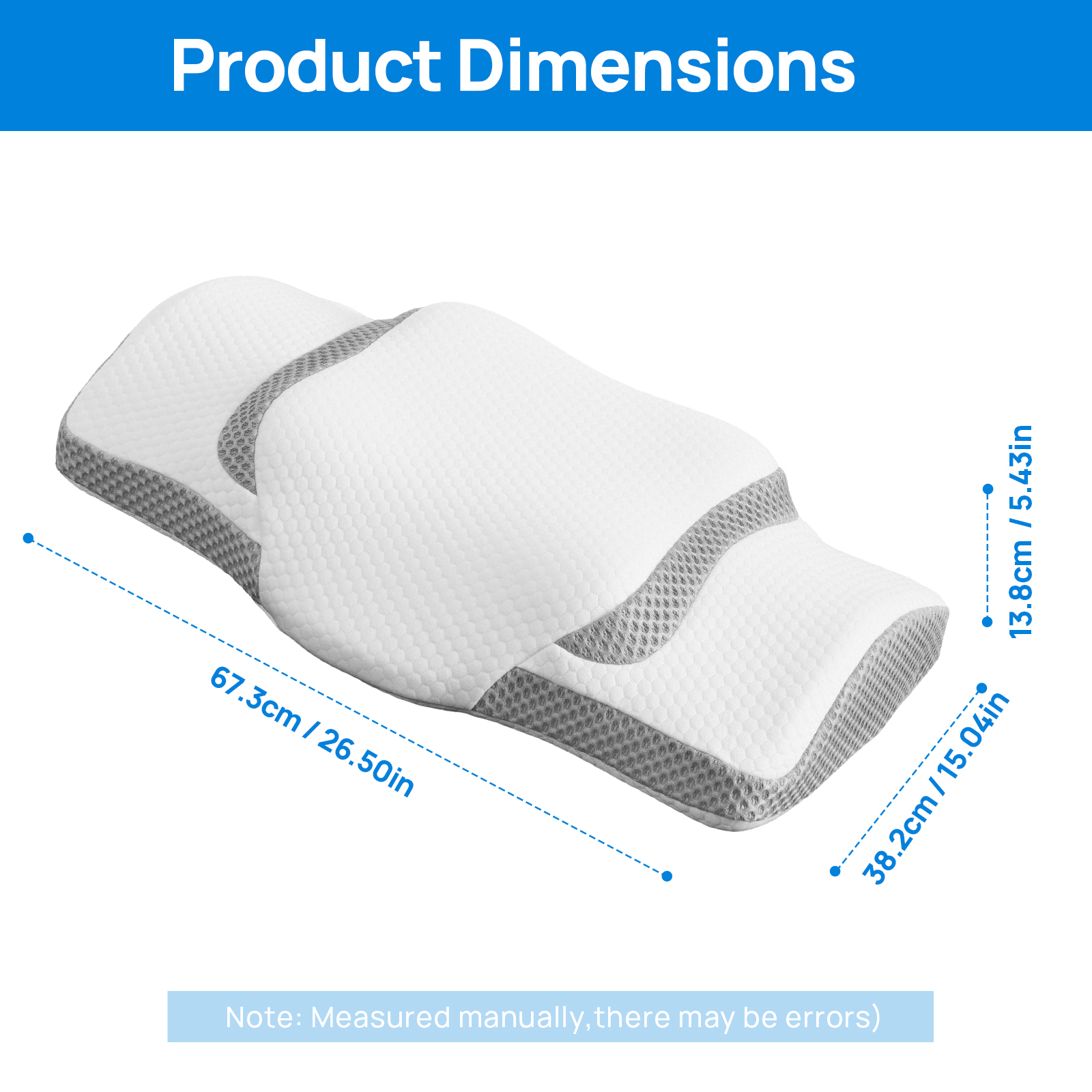 Cervical Neck Pillow, Cooling Ergonomic Memory Foam Pillows image 28