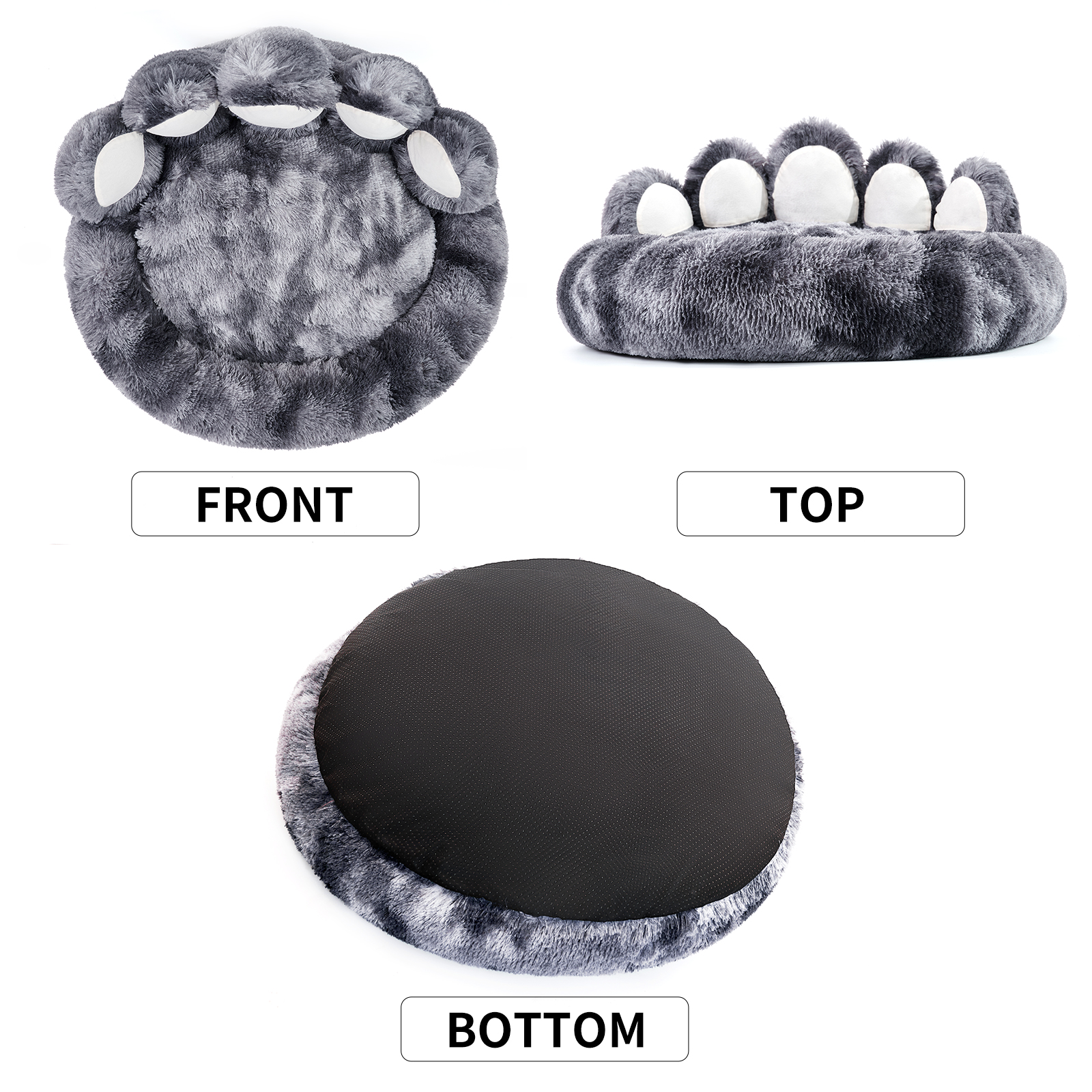 Cozy Bear Paw Dog Bed for Pets. Unique and Adorable Standing Bear Paw Design, Tailored for Small and Medium Dogs, Warm and Luxuriously Soft Comfort, Distinctive and Stylish Design, Versatile and Practical Pet Bed, Restoring Upright Shape After Unpacking.