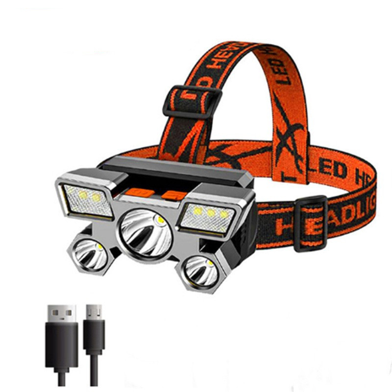 Aluminum Alloy USB Charging And Strong Light LED Headlight