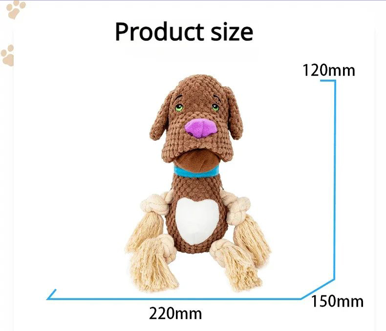 Title 1, Dog Plush Vocalization Toys Bite Resistant Cott...