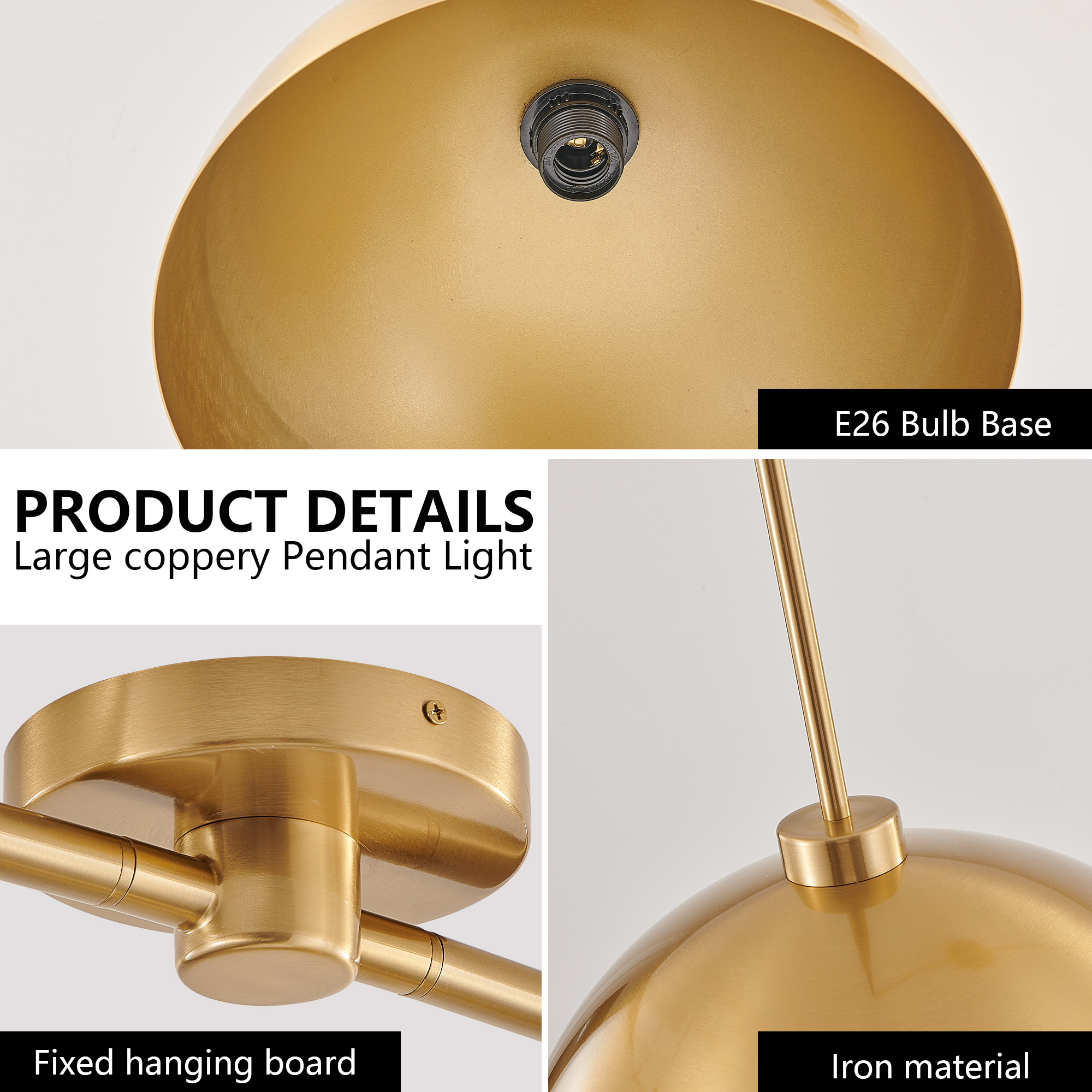 41inch Industrial Modern Copper Color Double Pendant Light Adjustable Ceiling Hanging Lamp With Bright Finish For Dining Room, Kitchen, Or Living Room Stylish And Durable Lighting Fixture No 