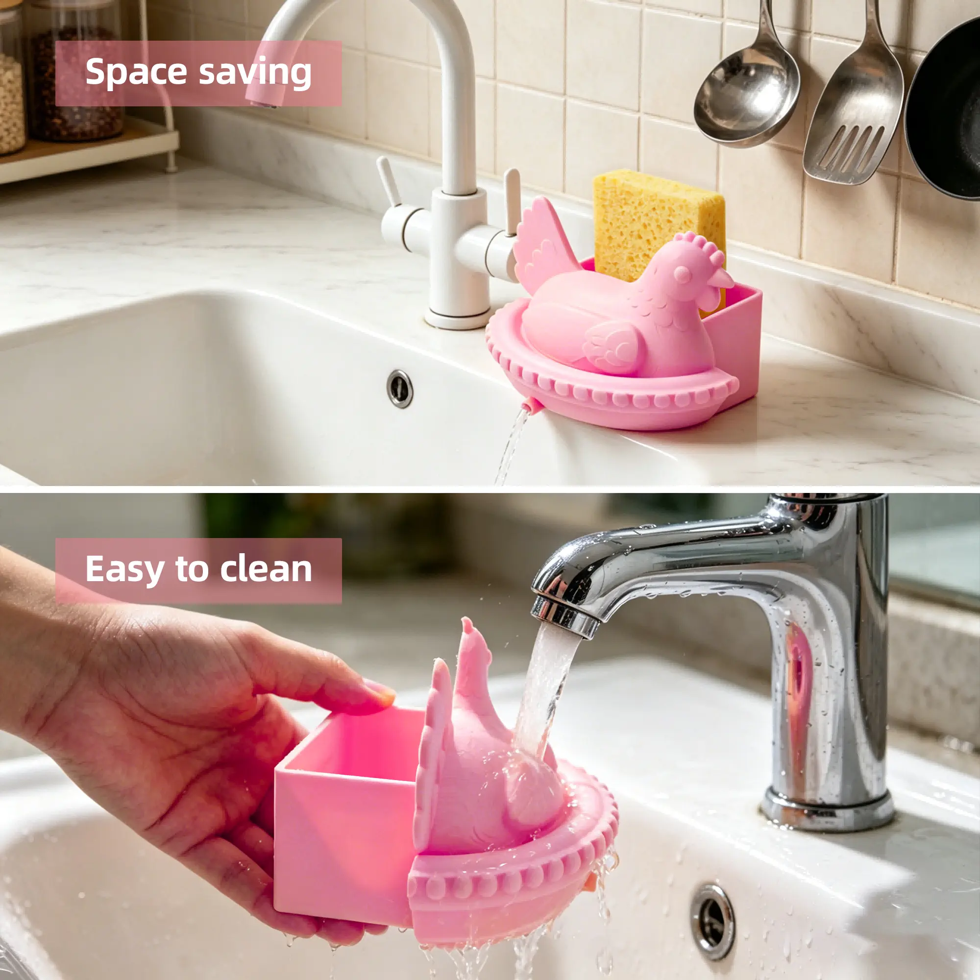 3D Printed Chicken Sponge Holder
