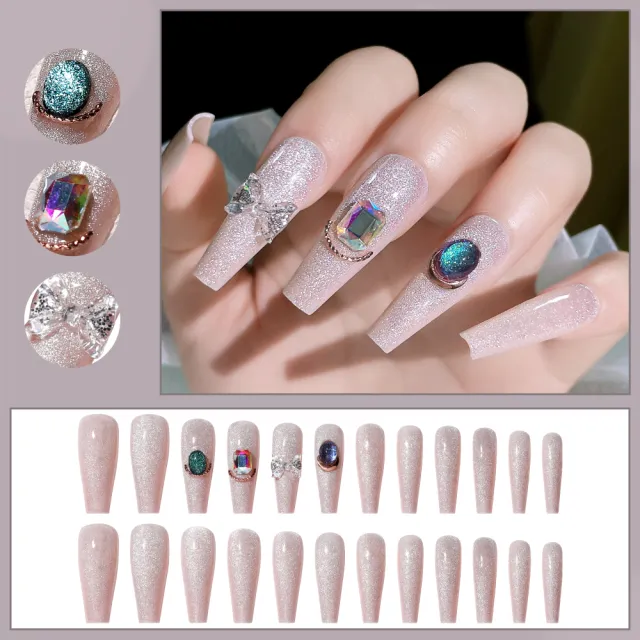 Fake Nail Patches Hand Wearing Art Jelly Glue - Shop at LoveMi