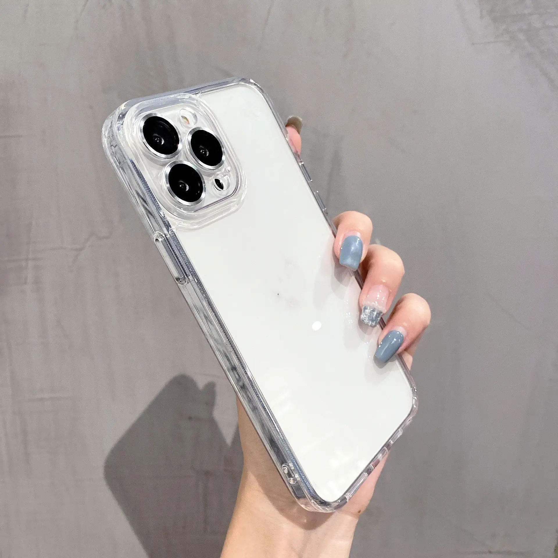 Solid Ice Crystal PC Soft Edge Hard Shell