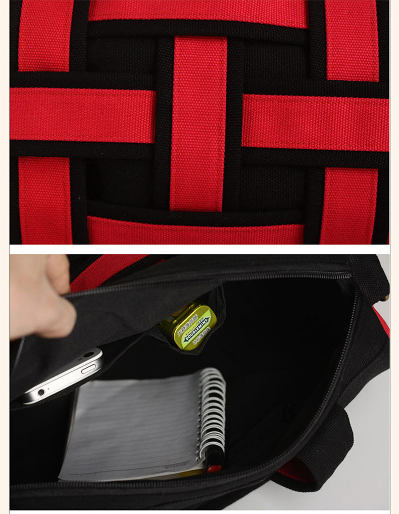 Fashion Ethnic Style Large Capacity Canvas Handbag