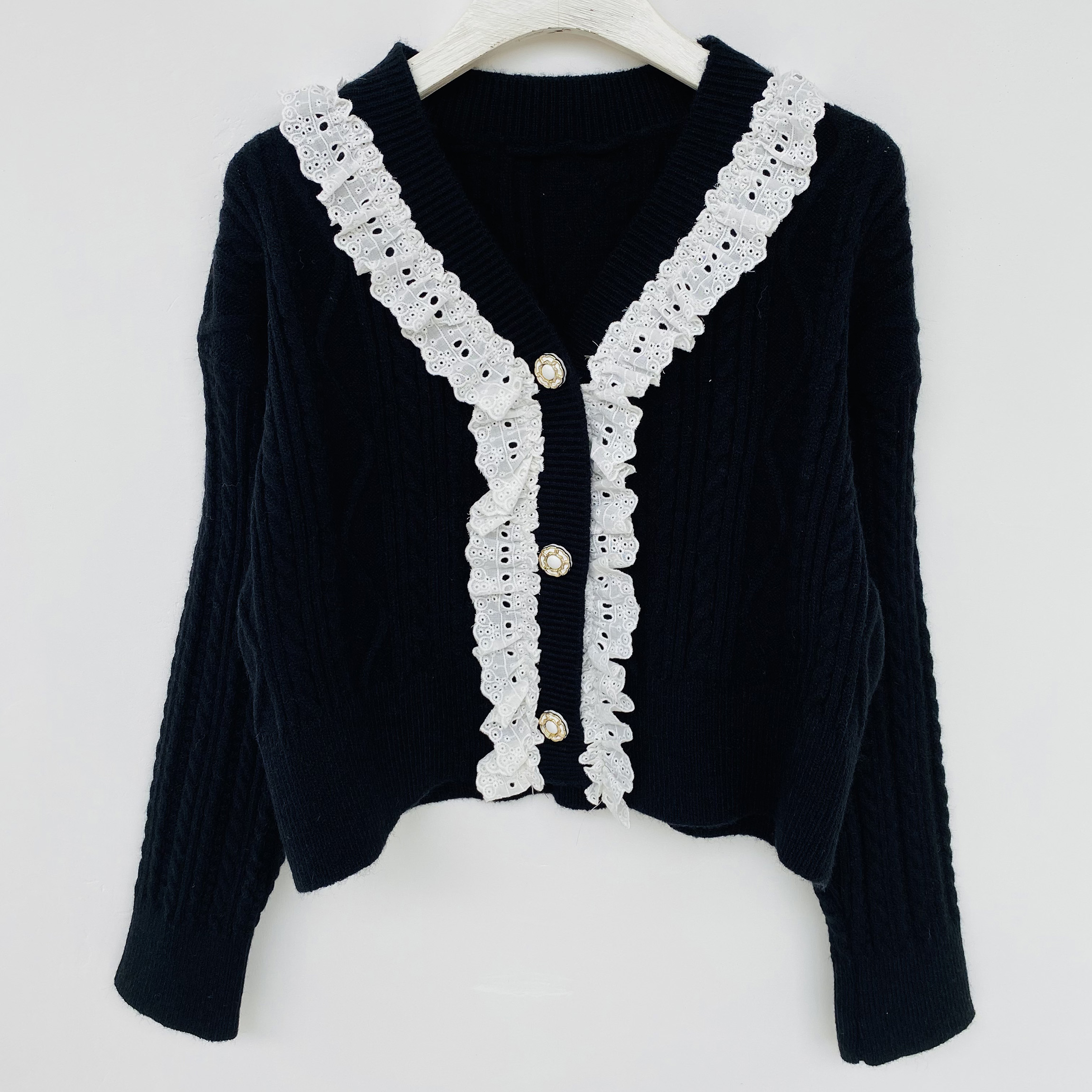 Girl Loose Lazy College Style Cardigan Coat - Image 21