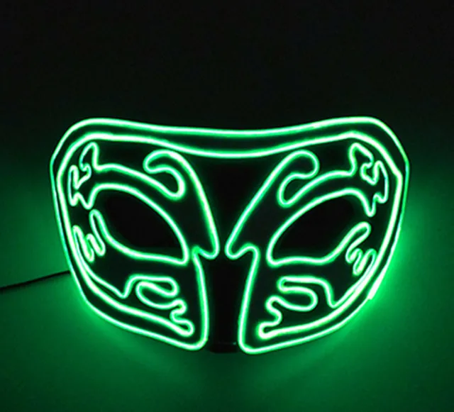 Cold Light Eva Half Face Glow Mask Holiday Dark Green - Shop at LoveMi