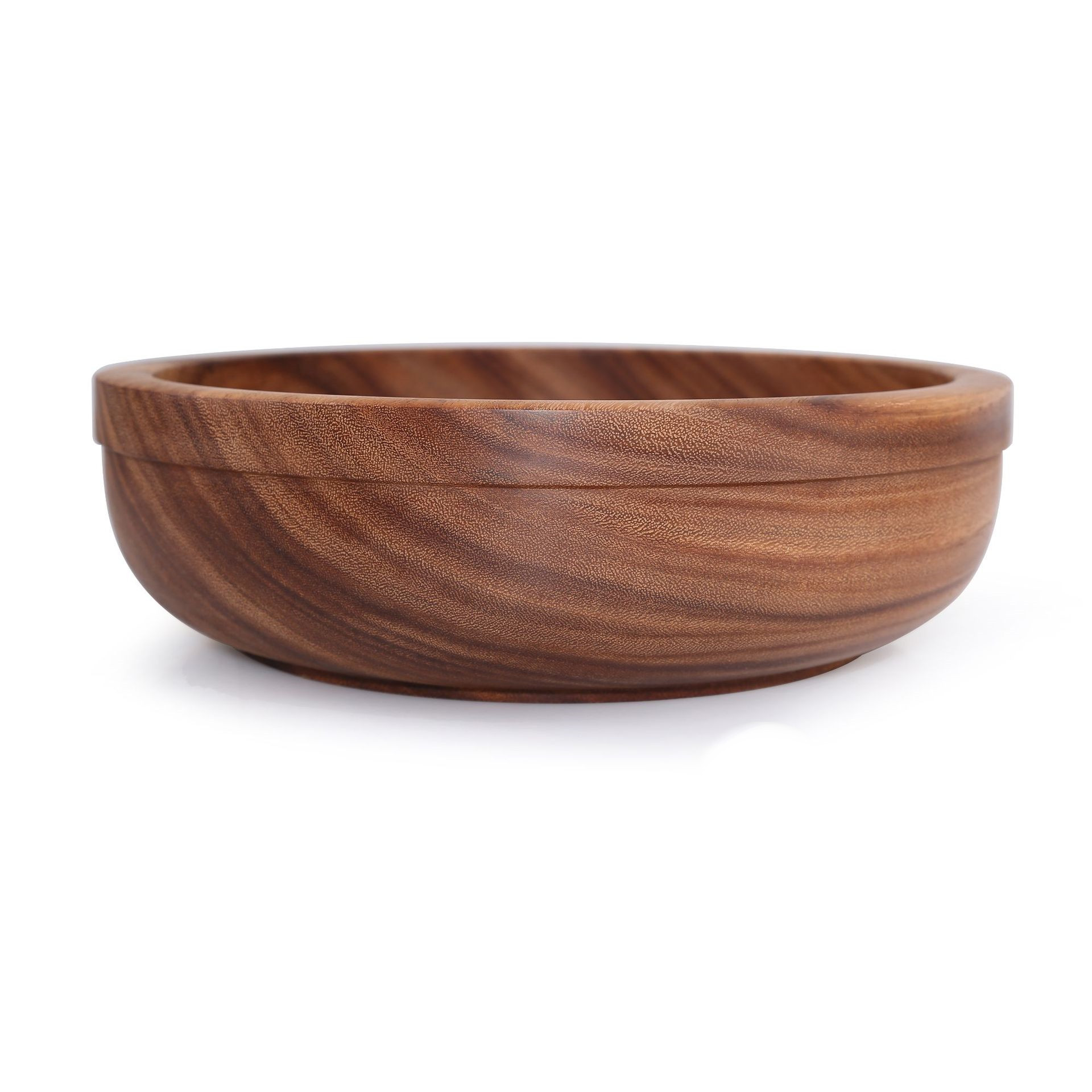 Natural Acacia Wood Bowl And Plate Dinnerware Set - Image 4