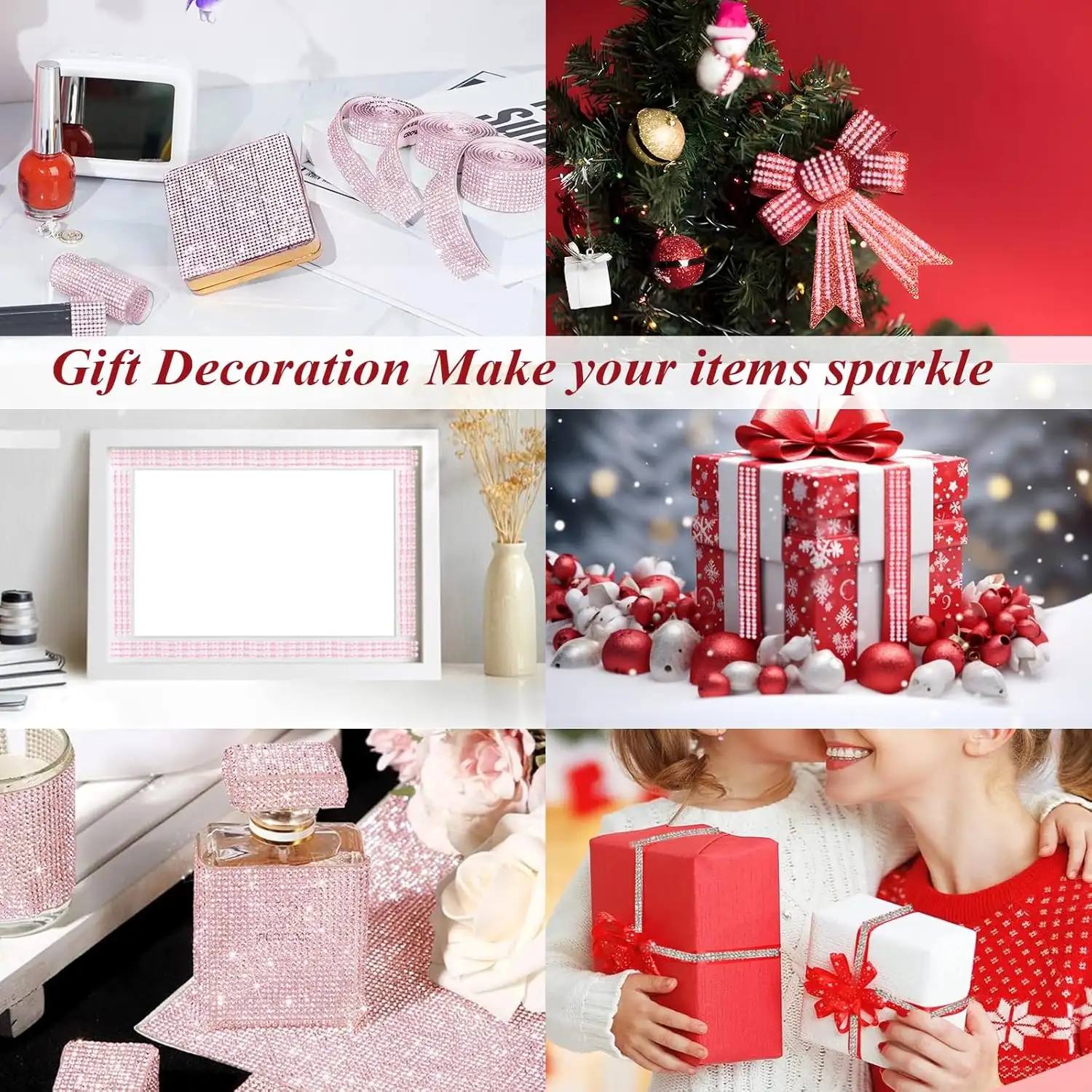 2-piece Car Interior Kit With Shiny Butterfly Net Rhinestone Stickers And 1-piece Bling Self-adhesive Car Decals