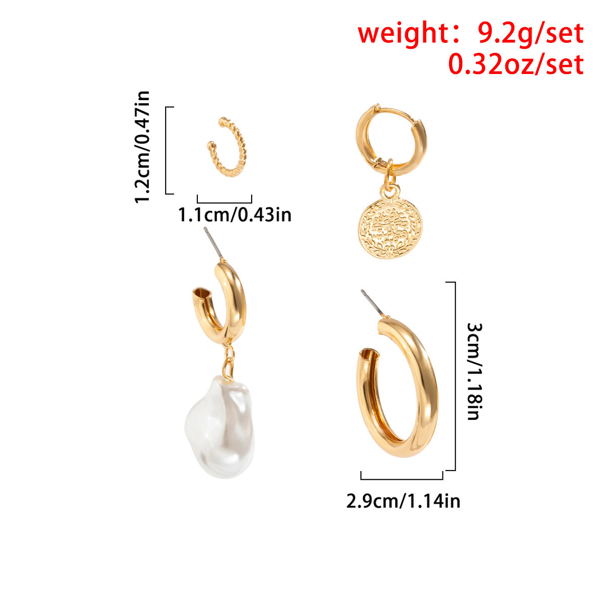 Retro Ethnic Style Metal Half-curved Ear Jewelry