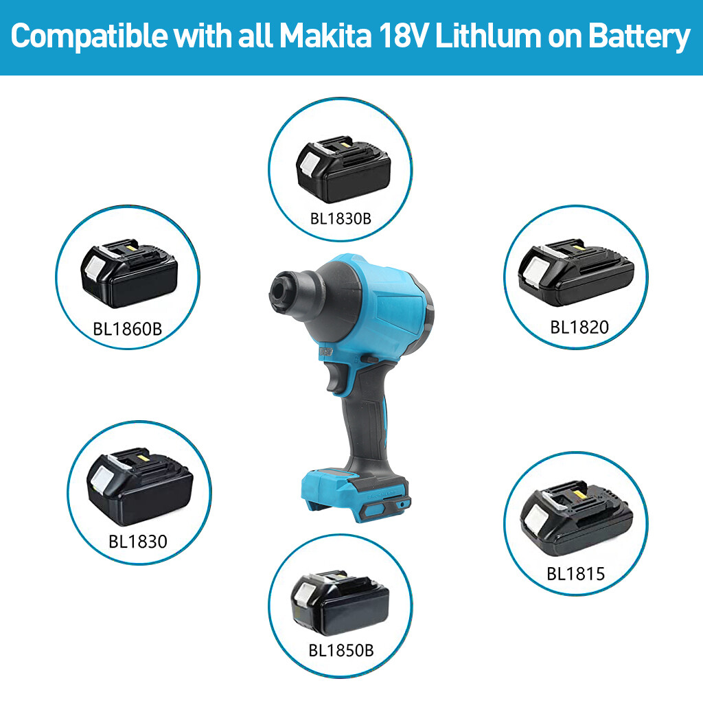 Cordless Dust Blower Inflator Vacuum Function Multifunction For  18V