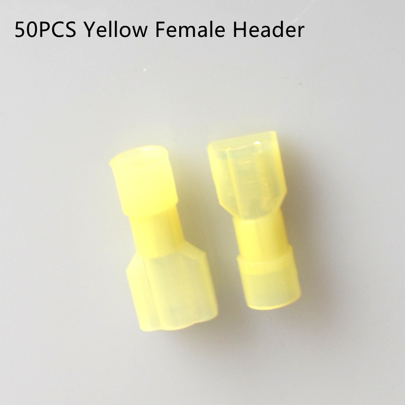 50PCS Yellow Female Header