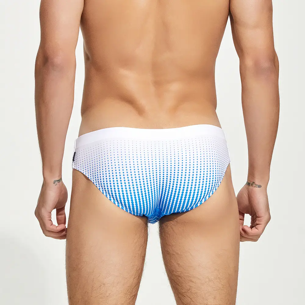 Men's Low Waist Lace-up Swim Briefs