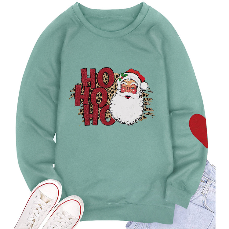 Title 4, Santa Print Crew Neck Sweatshirt